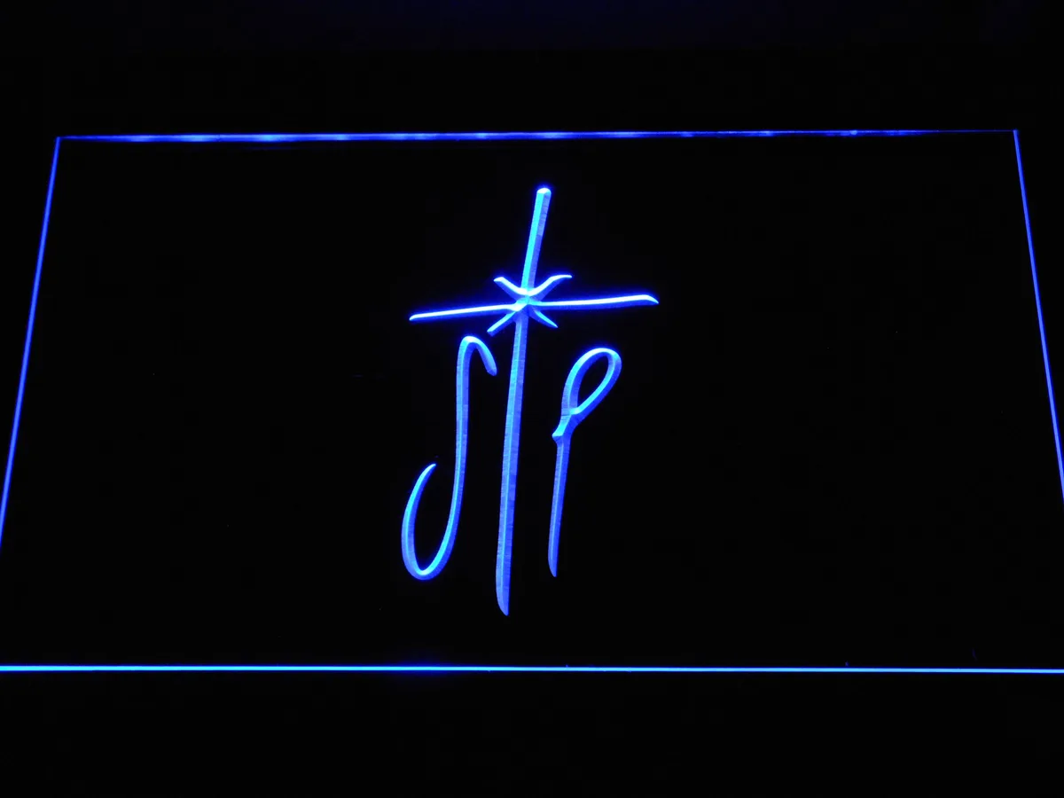 Smashing Pumpkins Cross LED Neon Sign