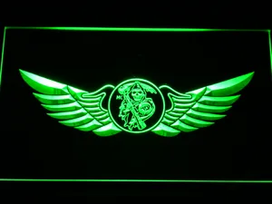 Sons of Anarchy Wings LED Neon Sign