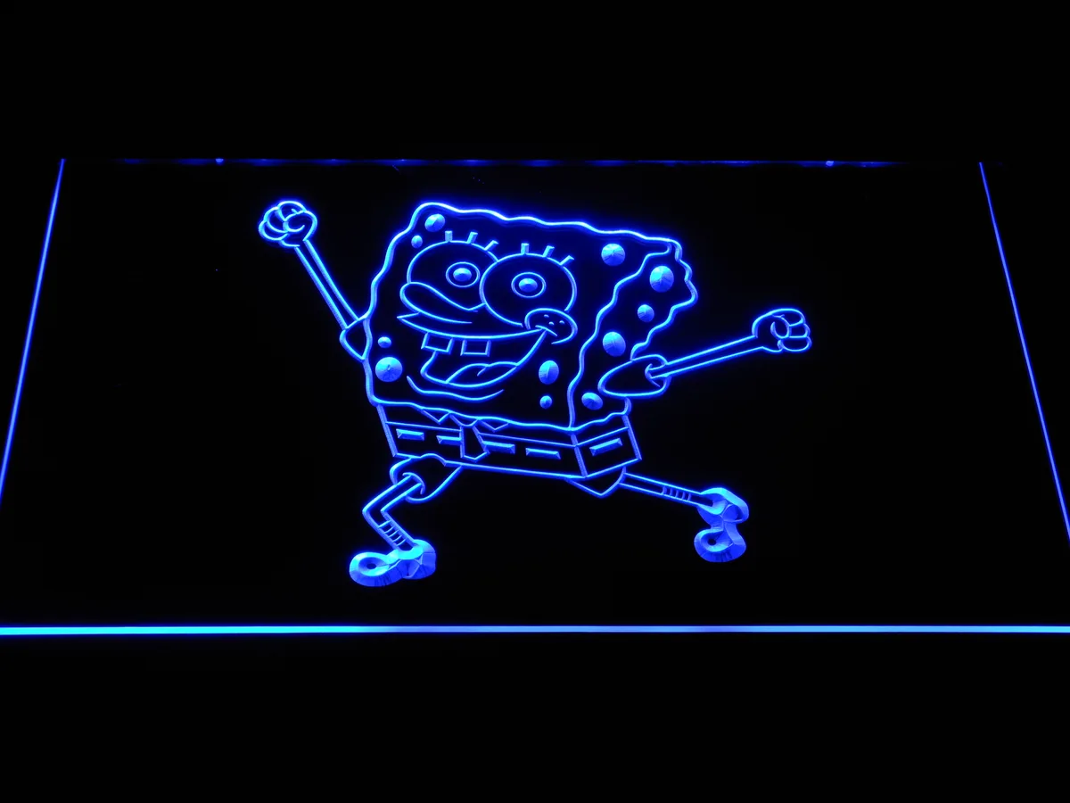 Spongebob Squarepants Ready for Adventure LED Neon Sign