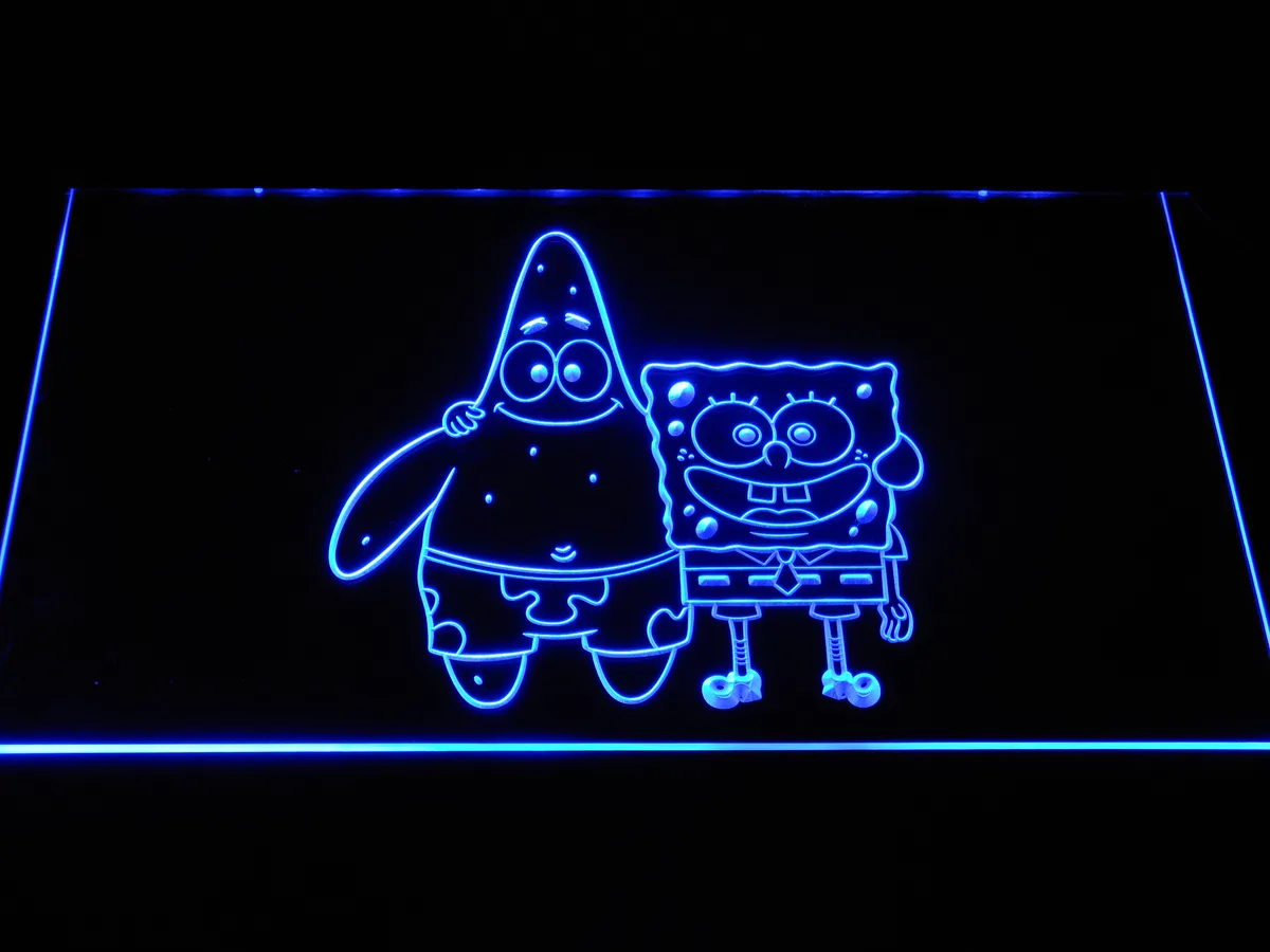 Spongebob Squarepants Spongebob and Patrick LED Neon Sign