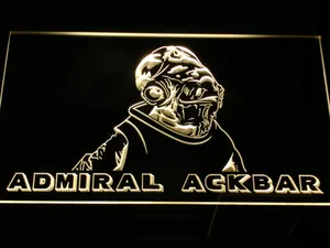 Star Wars Admiral Ackbar LED Neon Sign