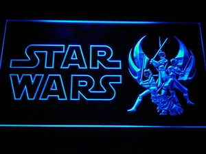 Star Wars Ahsoka, Obi-Wan, Yoda & Anakin LED Neon Sign