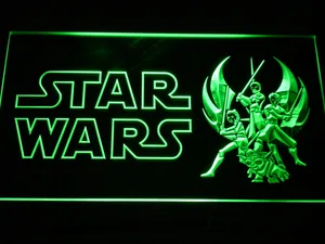 Star Wars Ahsoka, Obi-Wan, Yoda & Anakin LED Neon Sign