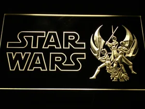 Star Wars Ahsoka, Obi-Wan, Yoda & Anakin LED Neon Sign