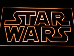 Star Wars Outline LED Neon Sign