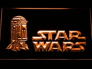 Star Wars R2-D2 Title Card LED Neon Sign