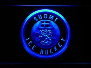 Suomi Ice Hockey LED Neon Sign