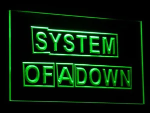 System Of A Down LED Neon Sign