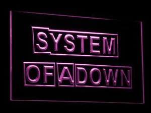 System Of A Down LED Neon Sign
