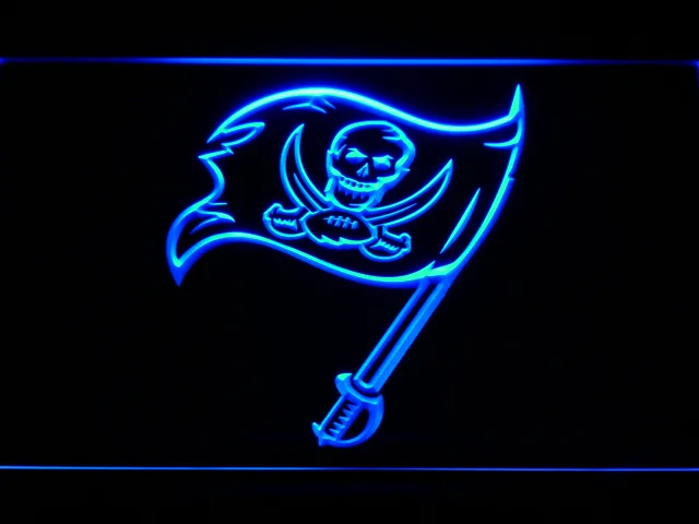 Tampa Bay Buccaneers 1997-2013 Logo LED Neon Sign - Legacy Edition