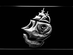 Tampa Bay Buccaneers 1997-2013 Ship LED Neon Sign - Legacy Edition