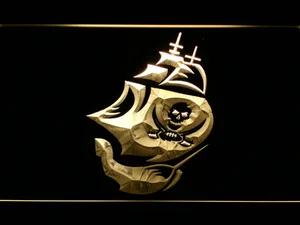 Tampa Bay Buccaneers 1997-2013 Ship LED Neon Sign - Legacy Edition