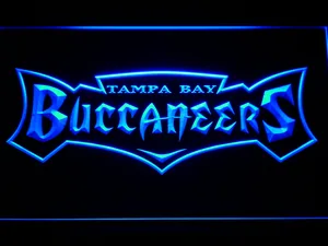 Tampa Bay Buccaneers 1997-2013 Text Logo LED Neon Sign - Legacy Edition