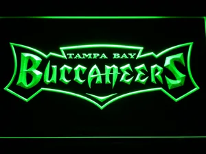 Tampa Bay Buccaneers 1997-2013 Text Logo LED Neon Sign - Legacy Edition