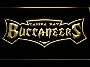 Tampa Bay Buccaneers 1997-2013 Text Logo LED Neon Sign - Legacy Edition