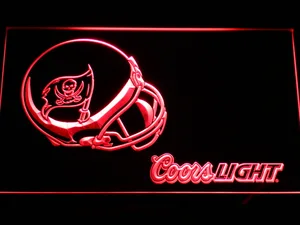 Tampa Bay Buccaneers Coors Light Helmet LED Neon Sign