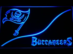 Tampa Bay Buccaneers Split LED Neon Sign