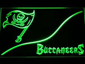 Tampa Bay Buccaneers Split LED Neon Sign