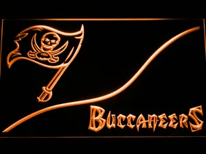 Tampa Bay Buccaneers Split LED Neon Sign