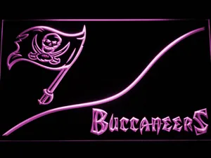 Tampa Bay Buccaneers Split LED Neon Sign