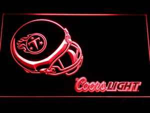 Tennessee Titans Coors Light Helmet LED Neon Sign