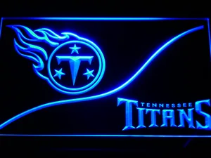 Tennessee Titans Split LED Neon Sign