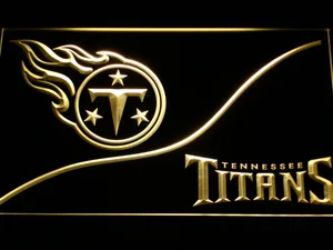 Tennessee Titans Split LED Neon Sign