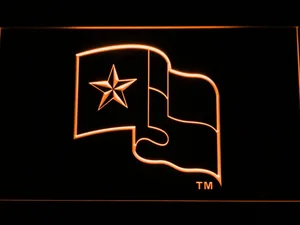 Texas Rangers Flag LED Neon Sign