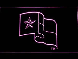 Texas Rangers Flag LED Neon Sign