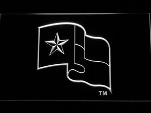 Texas Rangers Flag LED Neon Sign