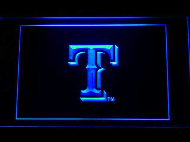 Texas Rangers T LED Neon Sign