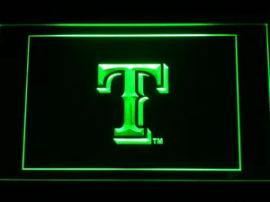Texas Rangers T LED Neon Sign