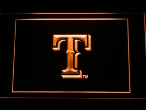 Texas Rangers T LED Neon Sign