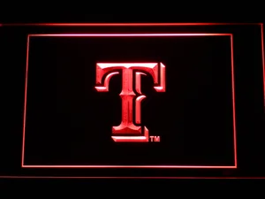 Texas Rangers T LED Neon Sign