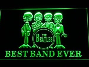 The Beatles Drum Best Band Ever LED Neon Sign