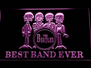 The Beatles Drum Best Band Ever LED Neon Sign