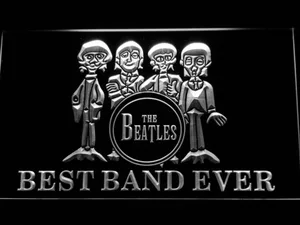 The Beatles Drum Best Band Ever LED Neon Sign