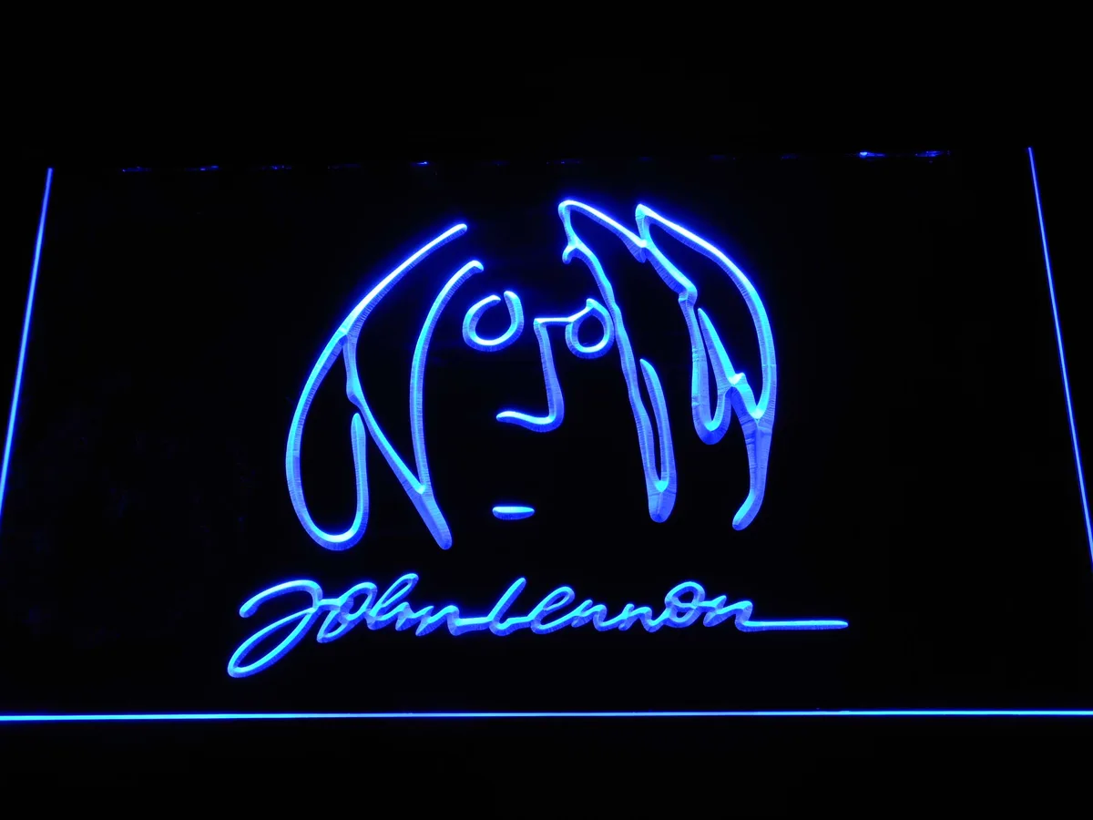 The Beatles John Lennon Signature LED Neon Sign