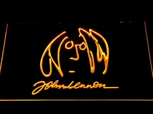 The Beatles John Lennon Signature LED Neon Sign