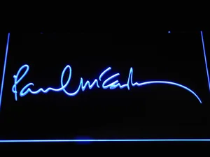 The Beatles Paul McCartney Signature LED Neon Sign