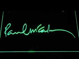 The Beatles Paul McCartney Signature LED Neon Sign