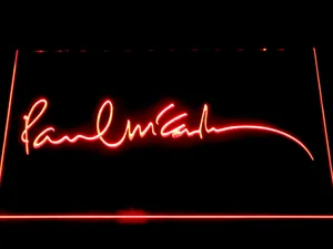 The Beatles Paul McCartney Signature LED Neon Sign