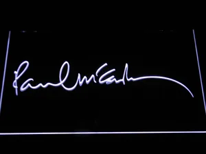 The Beatles Paul McCartney Signature LED Neon Sign