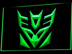Transformers Decepticons Icon LED Neon Sign