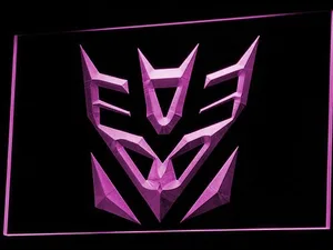 Transformers Decepticons Icon LED Neon Sign