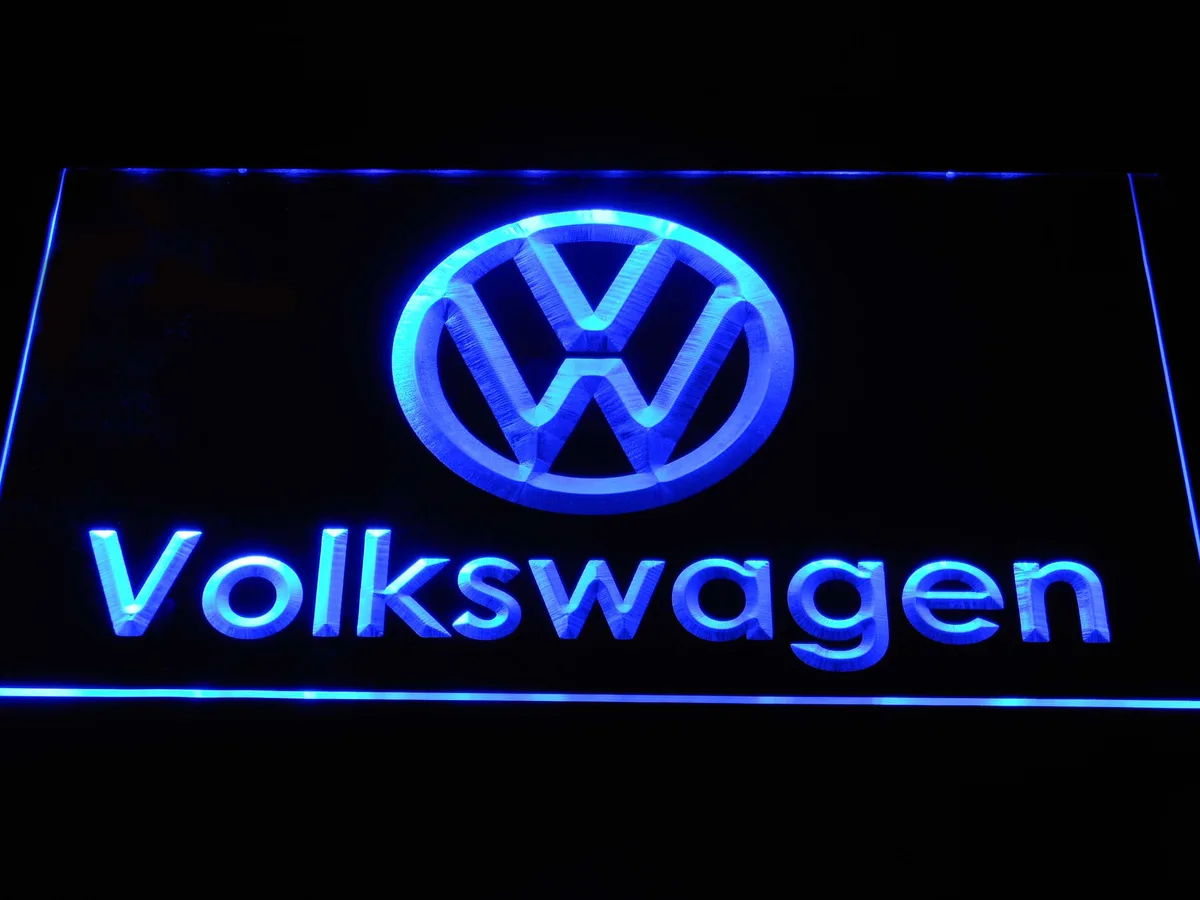 Volkswagen Wordmark LED Neon Sign