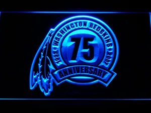 Washington Football Team 75th Anniversary Logo LED Neon Sign - Legacy Edition