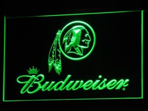 Washington Football Team Budweiser LED Neon Sign