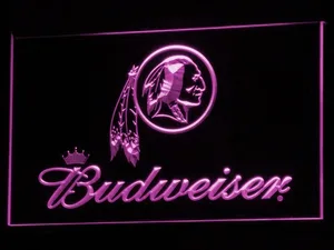 Washington Football Team Budweiser LED Neon Sign