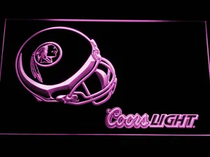 Washington Football Team Coors Light Helmet LED Neon Sign